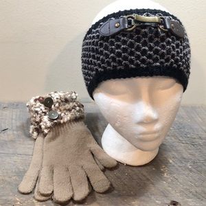 Simply Noelle ear warmer headband and smart touch gloves